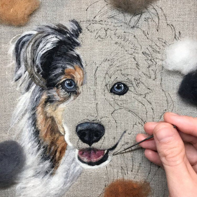 Easy Pet Wool Felt Painting Techniques Anyone Can Try