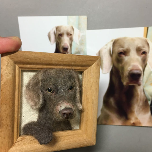 Finding Comfort After Pet Loss Through Custom Wool Felt Portraits