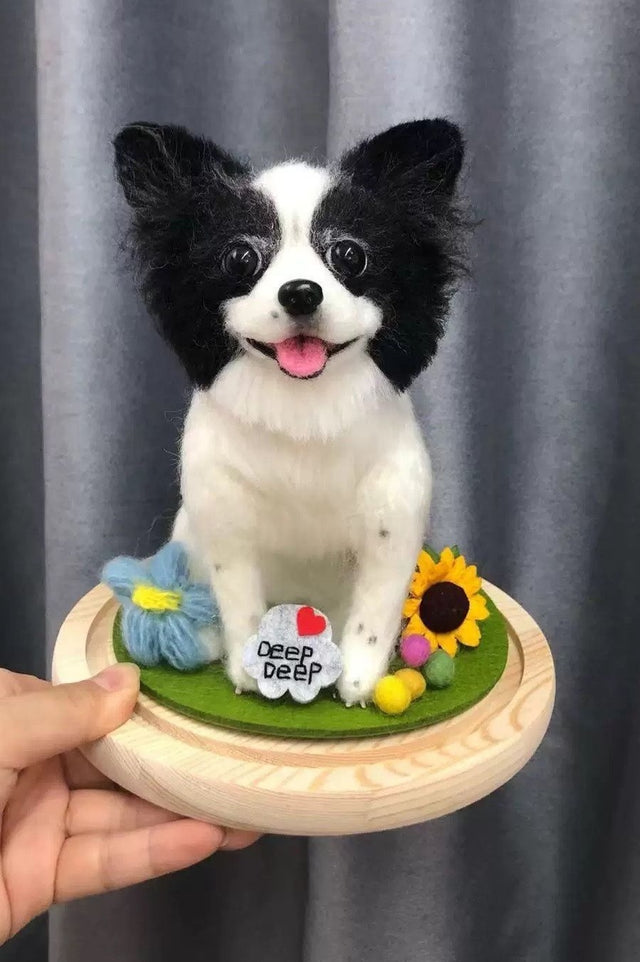 How to Make a Custom Pet Wool Felt Portrait at Home