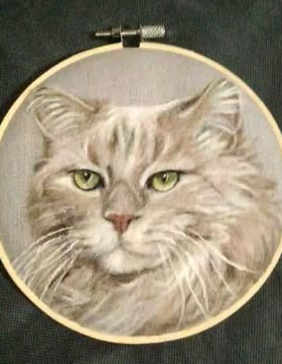 What is needle felt painting and how does it stand apart from other fiber arts