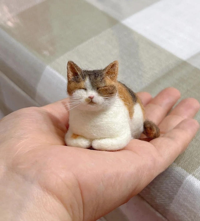 100% handmade wool felt portrait of your pet. The best pet memorial gift