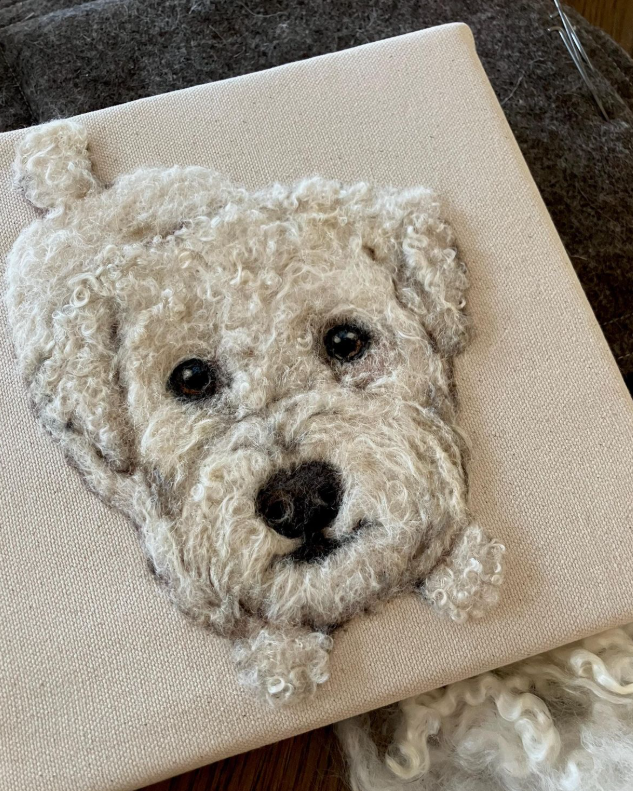 How to Commission a Custom Wool Pet Portrait for Your Pet