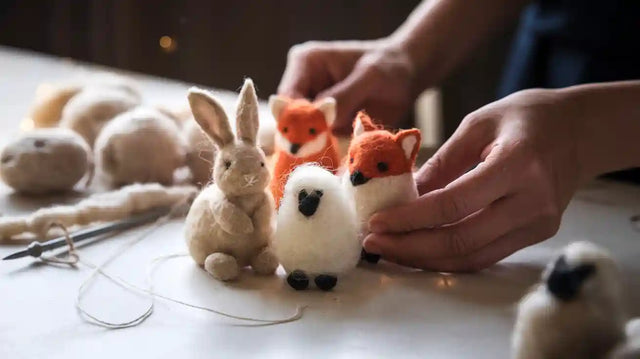 What are felted wool animals and why do people love them