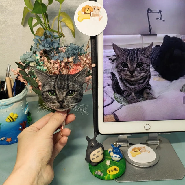 Custom Pet Portrait Brooches – Handmade Stuffed Animal Clones | pawimprint
