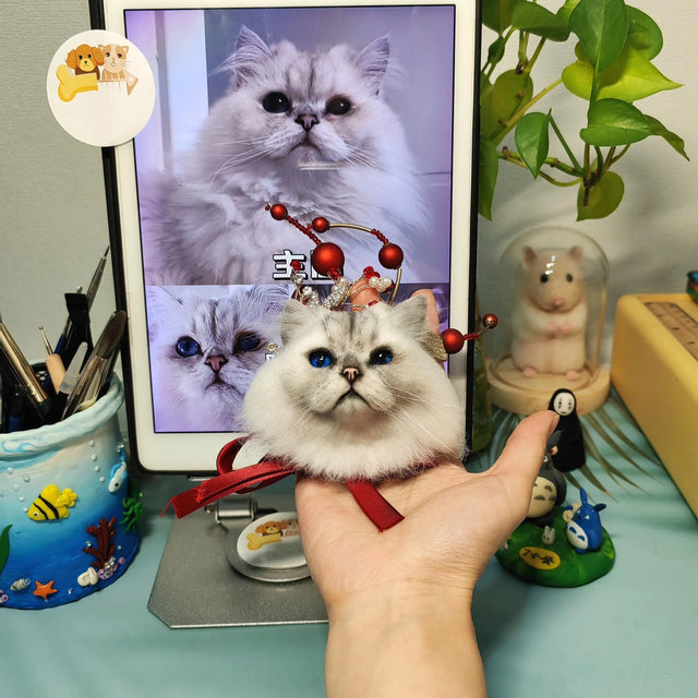 Custom Pet Portrait Brooches – Handmade Stuffed Animal Clones | pawimprint