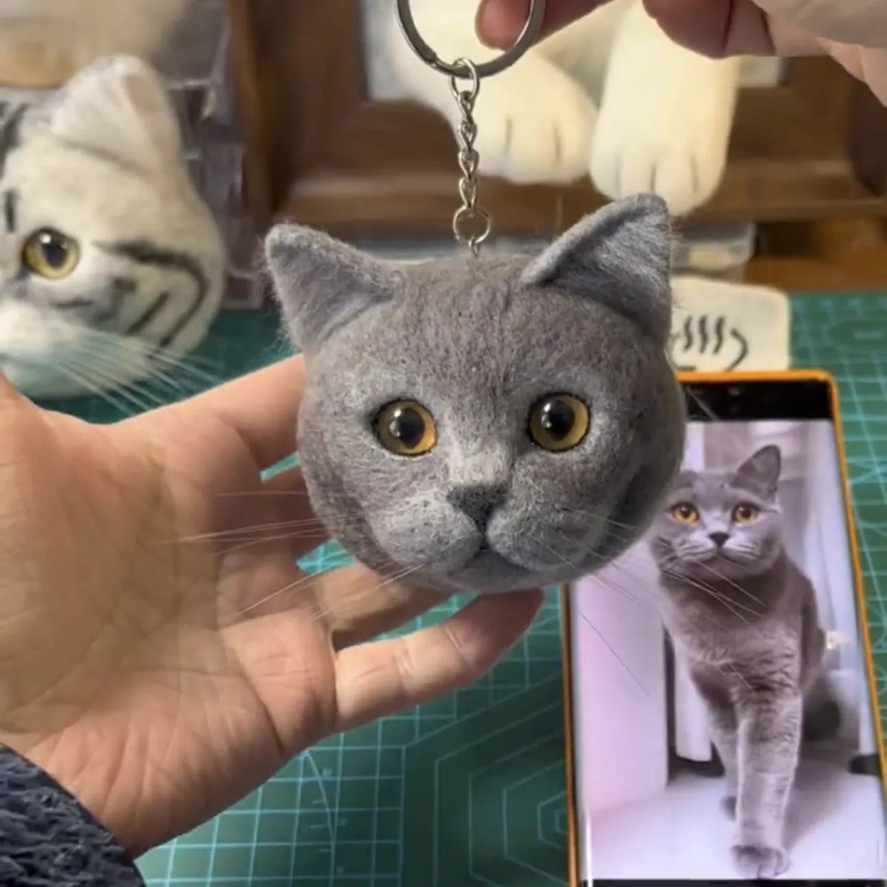 Custom 3D Pet Stuffed Animals Car Hanging Ornaments | pawimprint