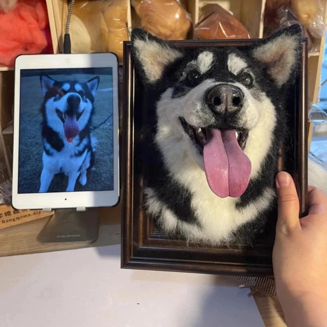 3D Custom Stuffed Animal Clones with Wooden Frame | pawimprint