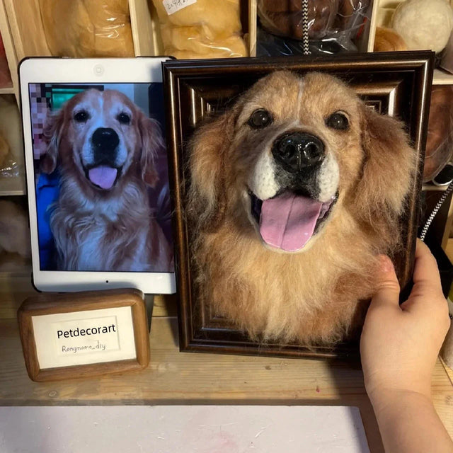 3D Custom Stuffed Animal Clones with Wooden Frame | pawimprint