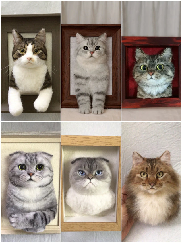 3D Custom Stuffed Animal Clones with Wooden Frame | pawimprint