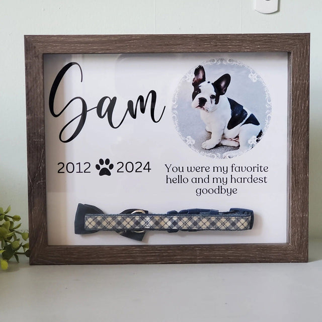 Pet Memorial frame for collar