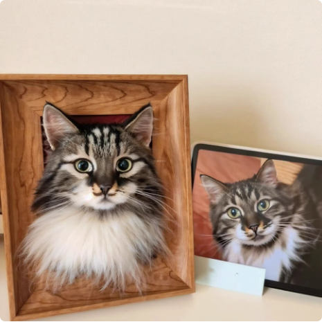 Custom Pet Wool Felt Artwork