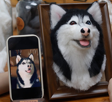 Custom Pet Wool Felt Photo Frame