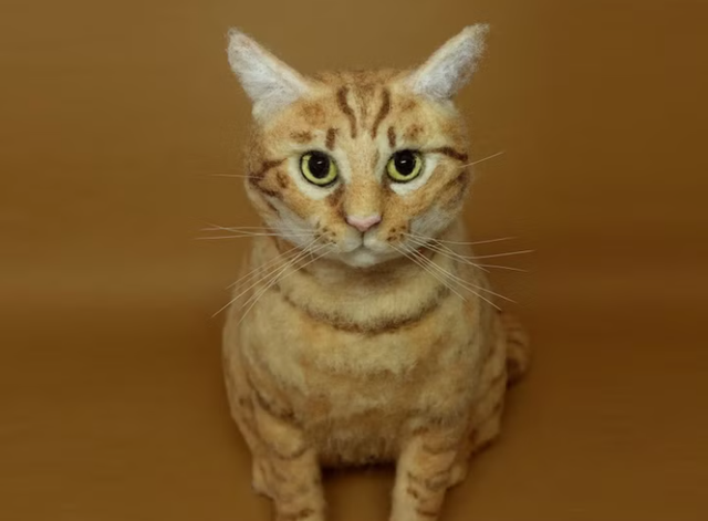 Custom-Pet Wool Felt Full Body Portrait