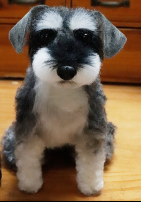 Custom-Pet Wool Felt Full Body Portrait