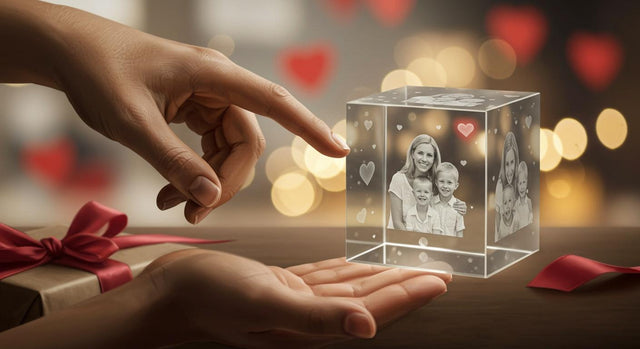 3D Photo Crystal Cube Gifts That Warm the Heart