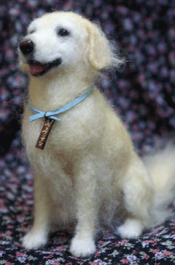 100% handmade wool felt portrait of your pet. The best pet memorial gift