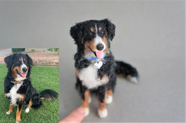 Handcrafted felt dog ornaments and machine-made ones what sets them apart