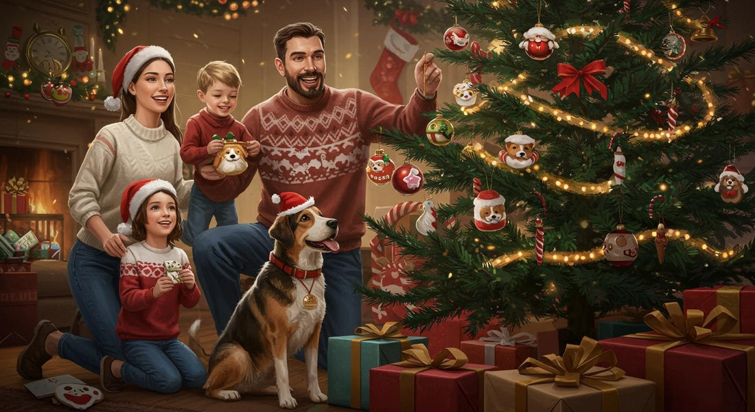 Family christmas ornament ideas for dog lovers