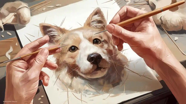 How to Shape and Detail Wool Felt Pet Portraits