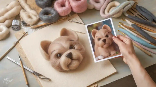 How to Turn Your Pet’s Photo into a Wool Felt Portrait