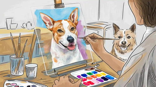 How to Create 3D Acrylic Glass Watercolor Pet Portraits at Home