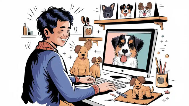 How to Commission a Custom Wool Felt Dog Portrait Online
