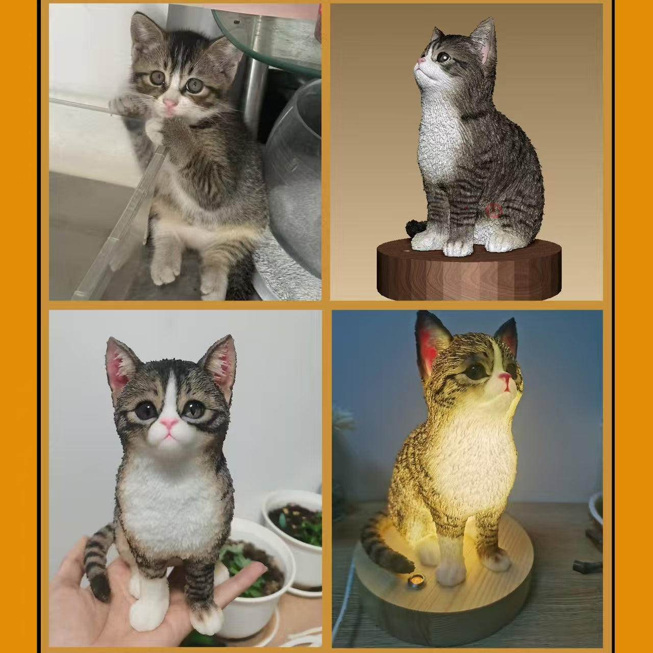 Pet smart shimmer statue - exclusive custom pet lamp souvenir gift ornament