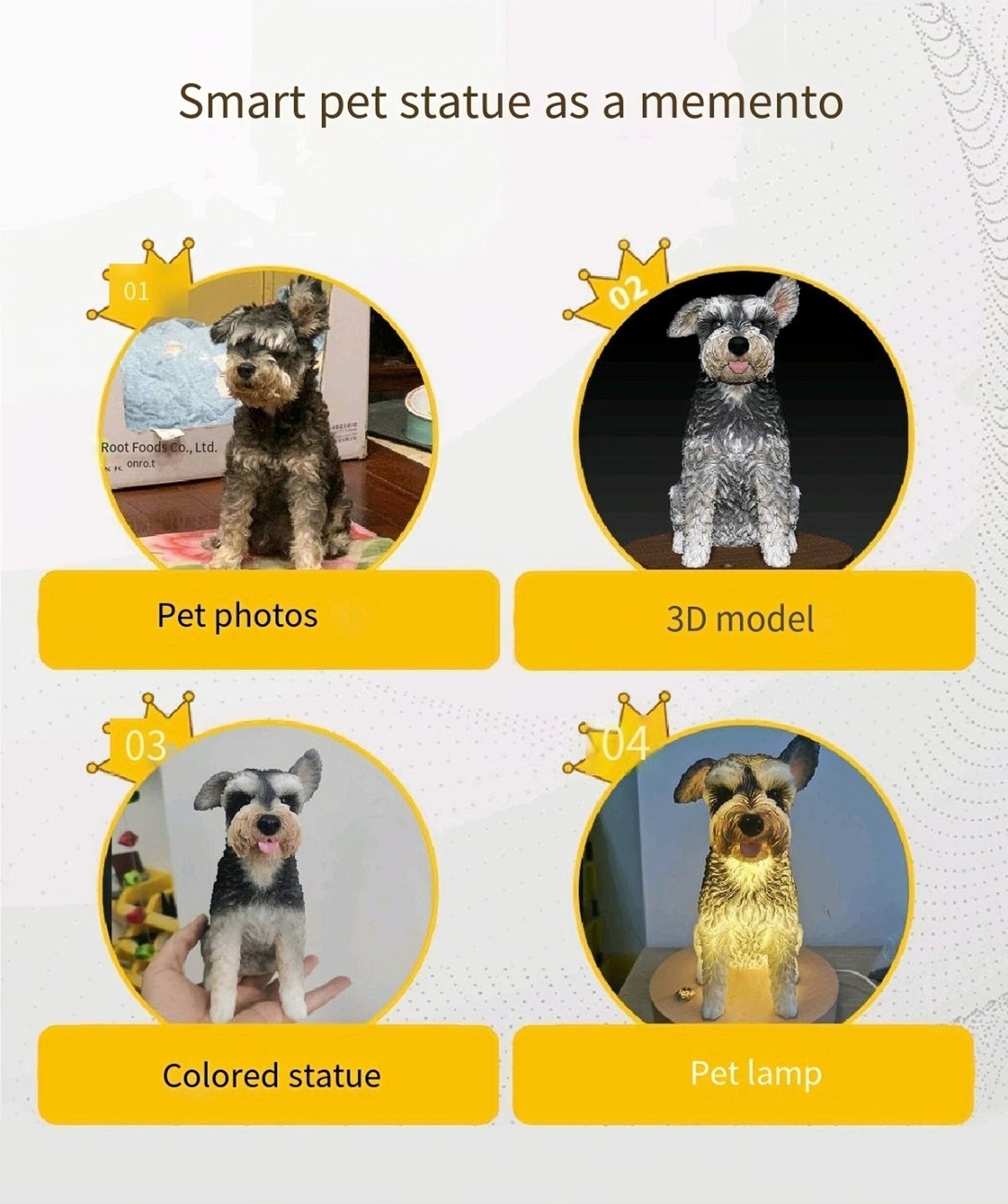 Pet smart shimmer statue - exclusive custom pet lamp souvenir gift ornament