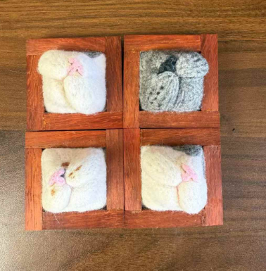 Custom "Kissable" Cat Mouth: 1:1 Handcrafted Wool Felt Replica