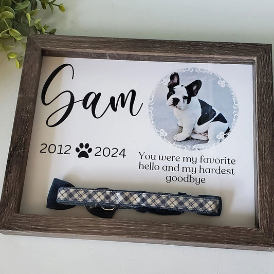Pet Memorial frame for collar