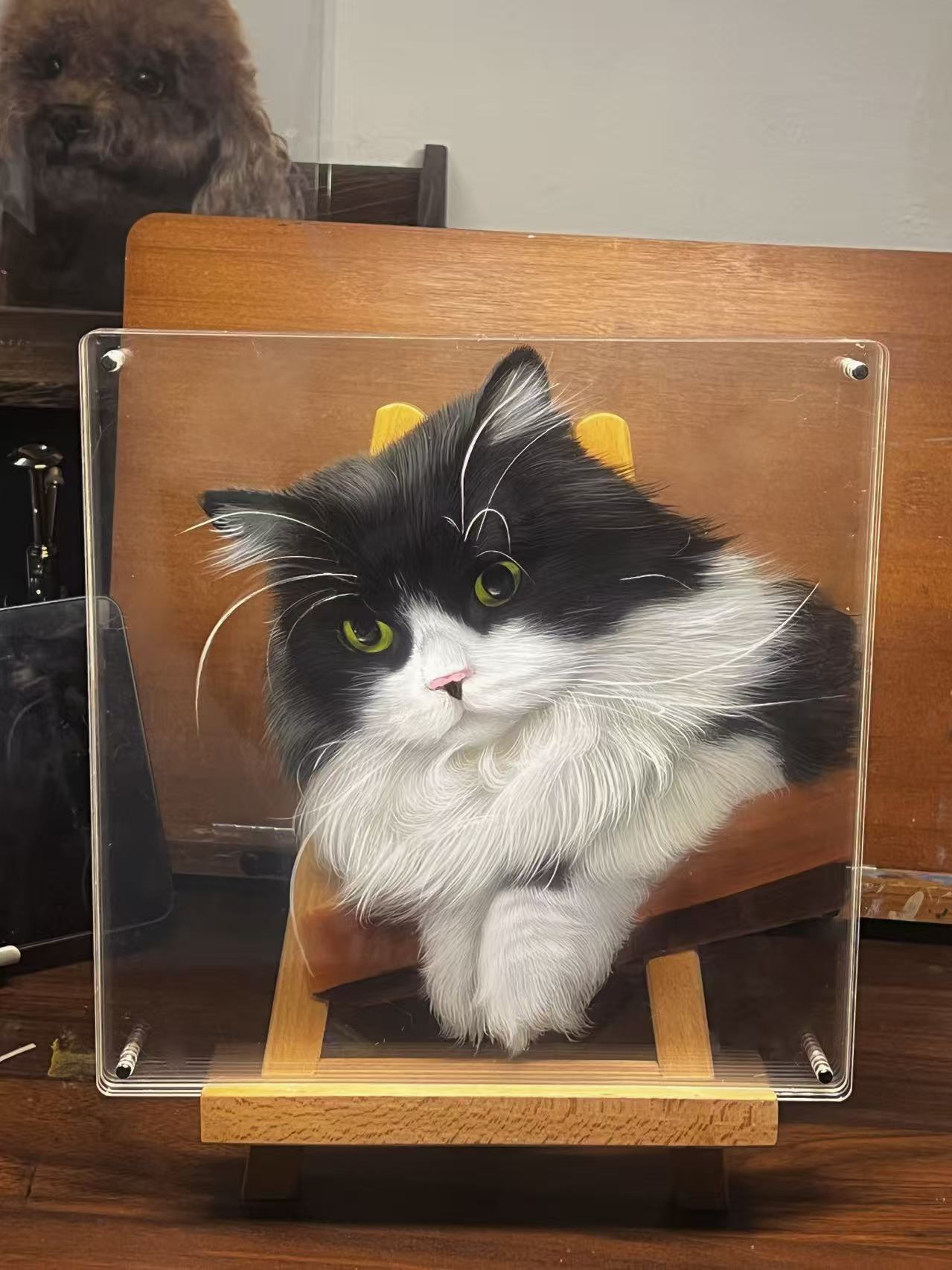 Custom Glass Portrait -Handmade acrylic artwork, a great 3D keepsake gift