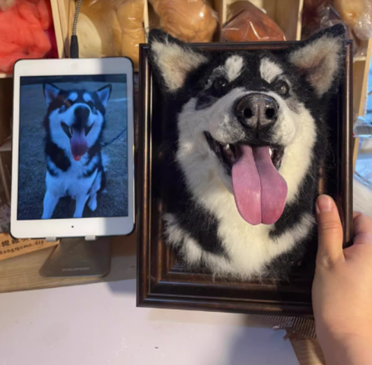 Custom Pet Wool Felt Artwork